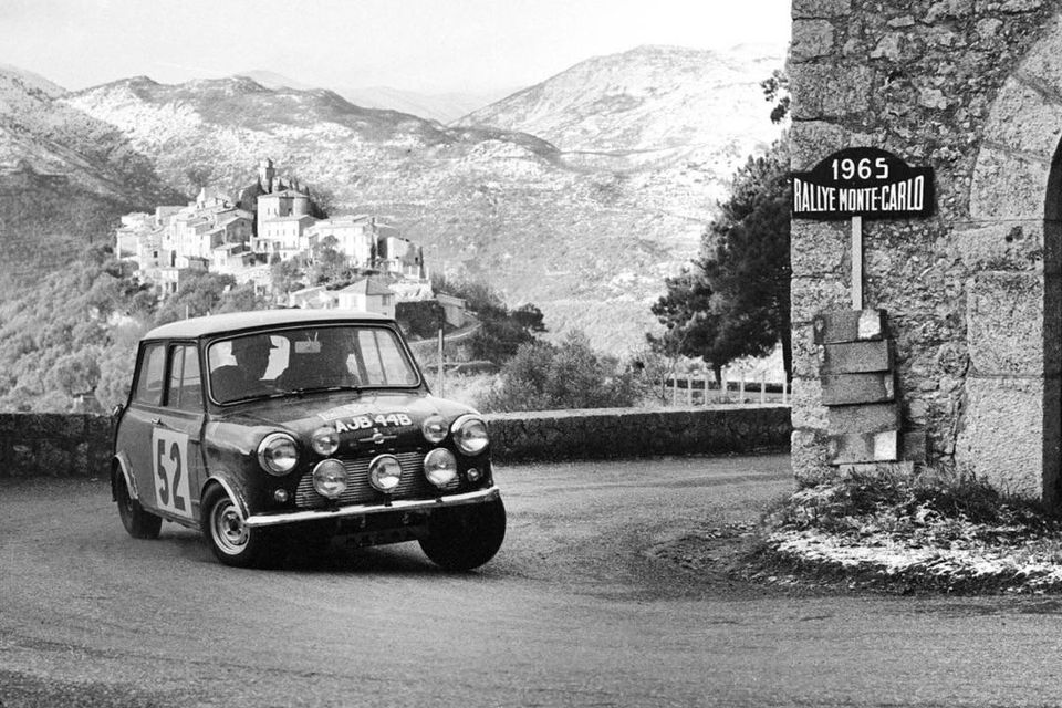 Mini Cooper S at the 1965 Monte Carlo Rally