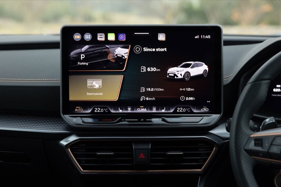 2026 Cupra Formentor S infotainment screen