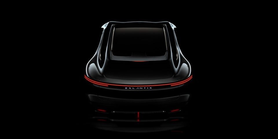 Exlantix ES GT official rear design image. Official Exeed / Exlantix design preview.