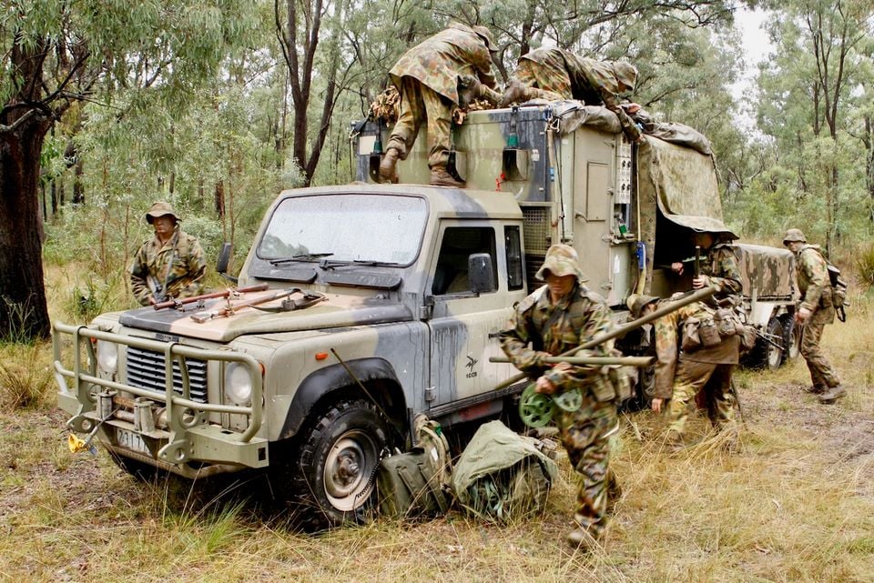 Above: The Land Rover Perentie