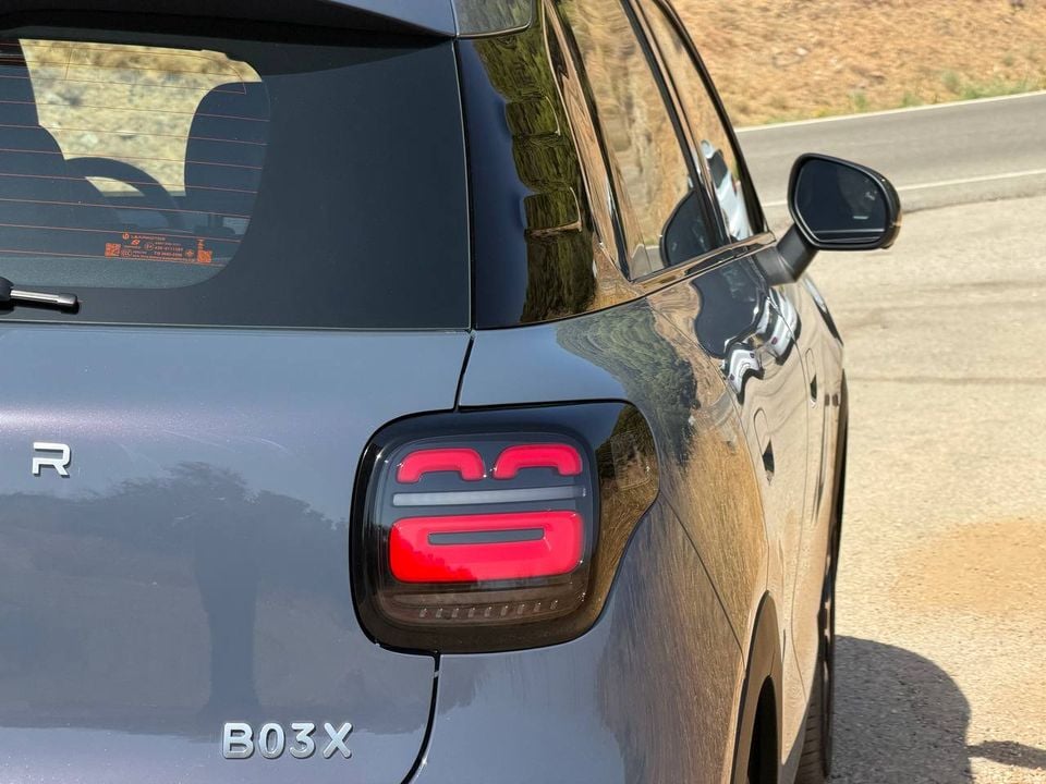 Leapmotor B03X rear taillight and model badge detail